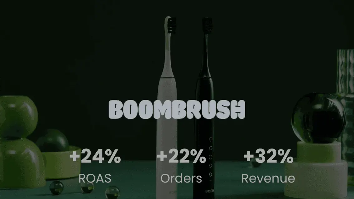 Ecommerce growth campaign creative displayed on a laptop and phone